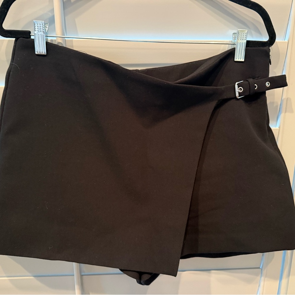 Zara  Black Wrap Skort